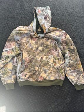 King's Camo Hoodie in Olive & Tan